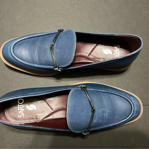 Franco Sarto Blue Women's Loafers NWOT - Picture 1 of 9